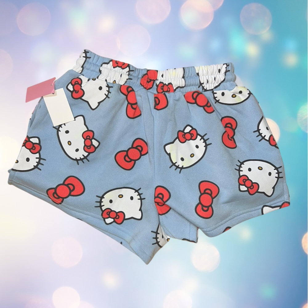 Hello Kitty Blue and Red Women's Shorts - Picture 3 of 5